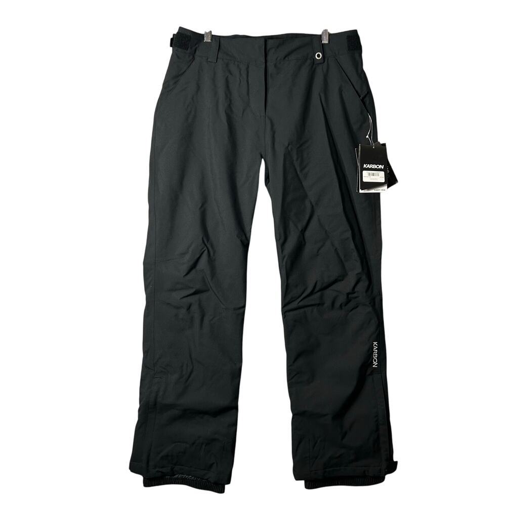 Karbon Pants Womens 10 Black Insulated Plaines Bike Ski Snowboard Snowpants‎ NEW